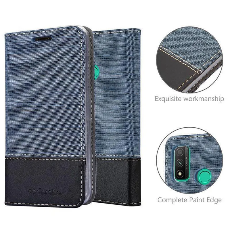 Cadorabo Hülle kompatibel mit Huawei P SMART 2020 Schutzhülle mit Magnetverschluss, Standfunktion und Kartenfach