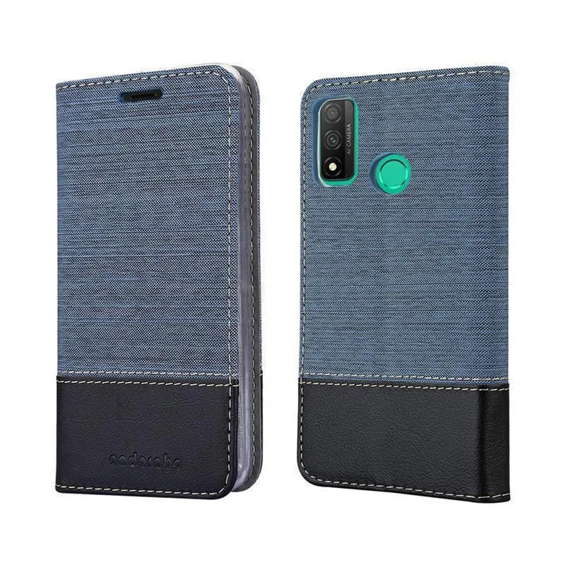 Cadorabo Hülle kompatibel mit Huawei P SMART 2020 Schutzhülle mit Magnetverschluss, Standfunktion und Kartenfach