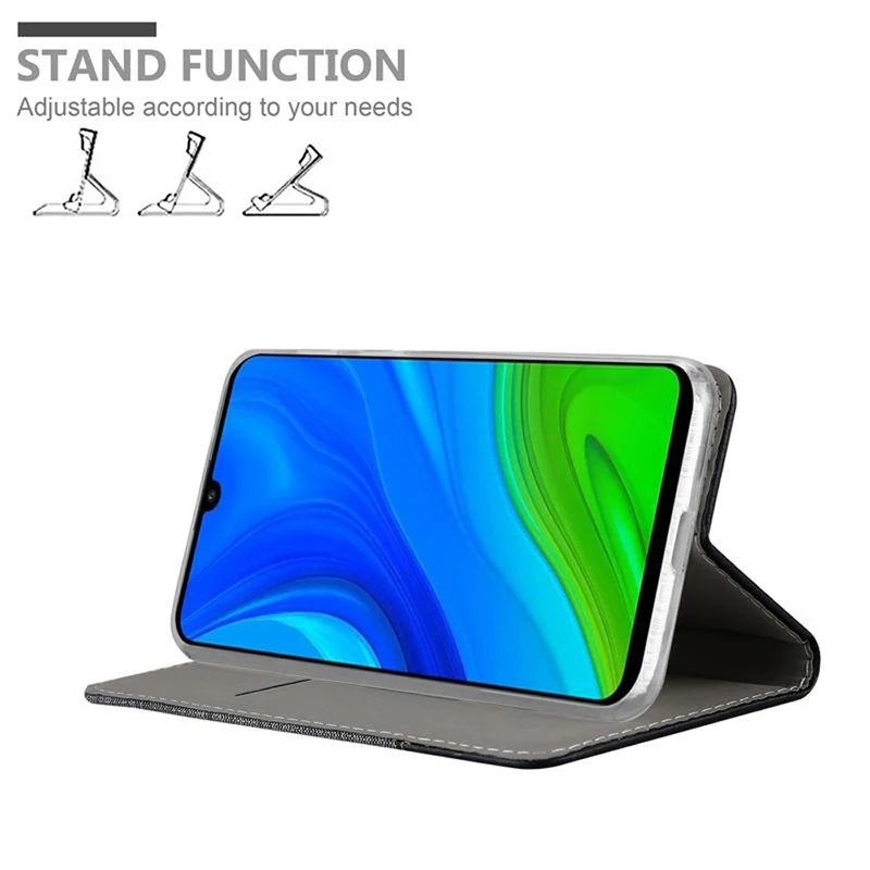 Cadorabo Hülle kompatibel mit Huawei P SMART 2020 Schutzhülle mit Magnetverschluss, Standfunktion und Kartenfach