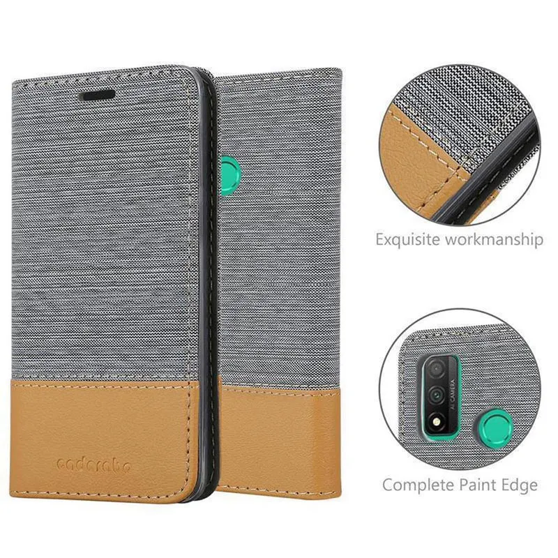 Cadorabo Hülle kompatibel mit Huawei P SMART 2020 Schutzhülle mit Magnetverschluss, Standfunktion und Kartenfach