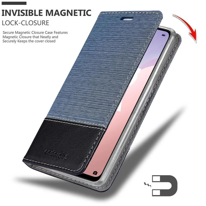 Cadorabo Hülle kompatibel mit Huawei NOVA 7 SE Schutzhülle mit Magnetverschluss, Standfunktion und Kartenfach