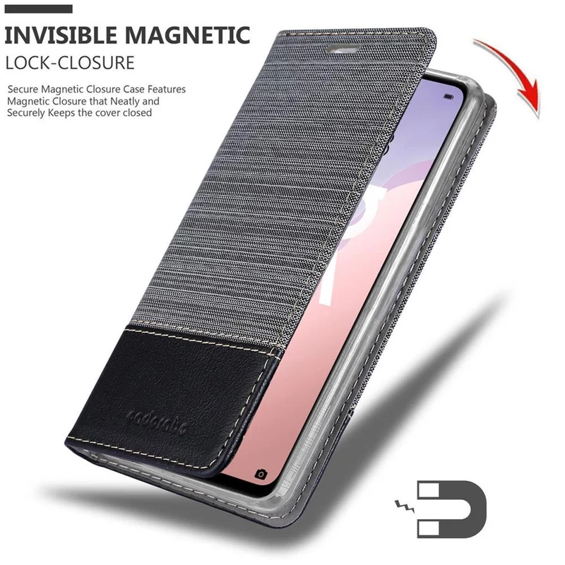 Cadorabo Hülle kompatibel mit Huawei NOVA 7 SE Schutzhülle mit Magnetverschluss, Standfunktion und Kartenfach