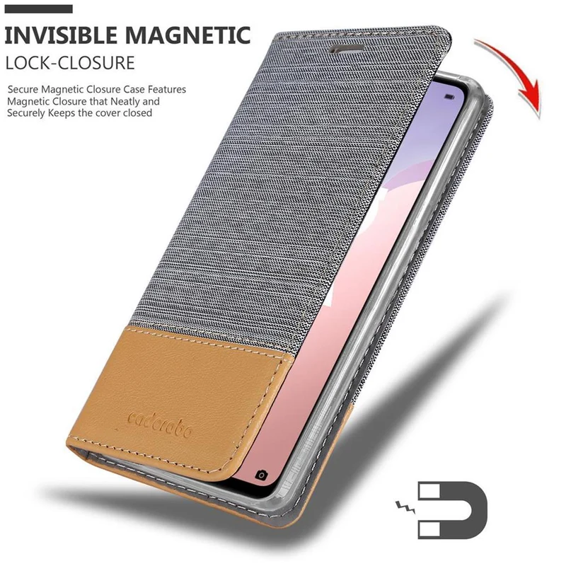 Cadorabo Hülle kompatibel mit Huawei NOVA 7 SE Schutzhülle mit Magnetverschluss, Standfunktion und Kartenfach