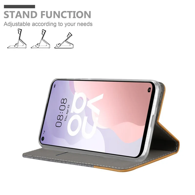 Cadorabo Hülle kompatibel mit Huawei NOVA 7 SE Schutzhülle mit Magnetverschluss, Standfunktion und Kartenfach