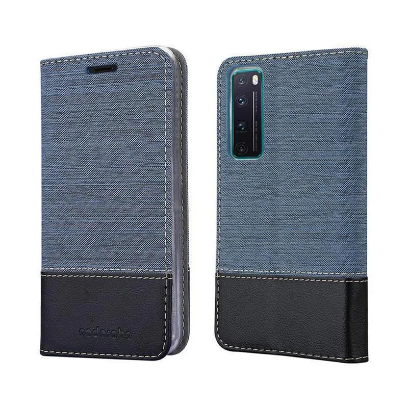 Cadorabo Hülle kompatibel mit Huawei NOVA 7 5G Schutzhülle mit Magnetverschluss, Standfunktion und Kartenfach