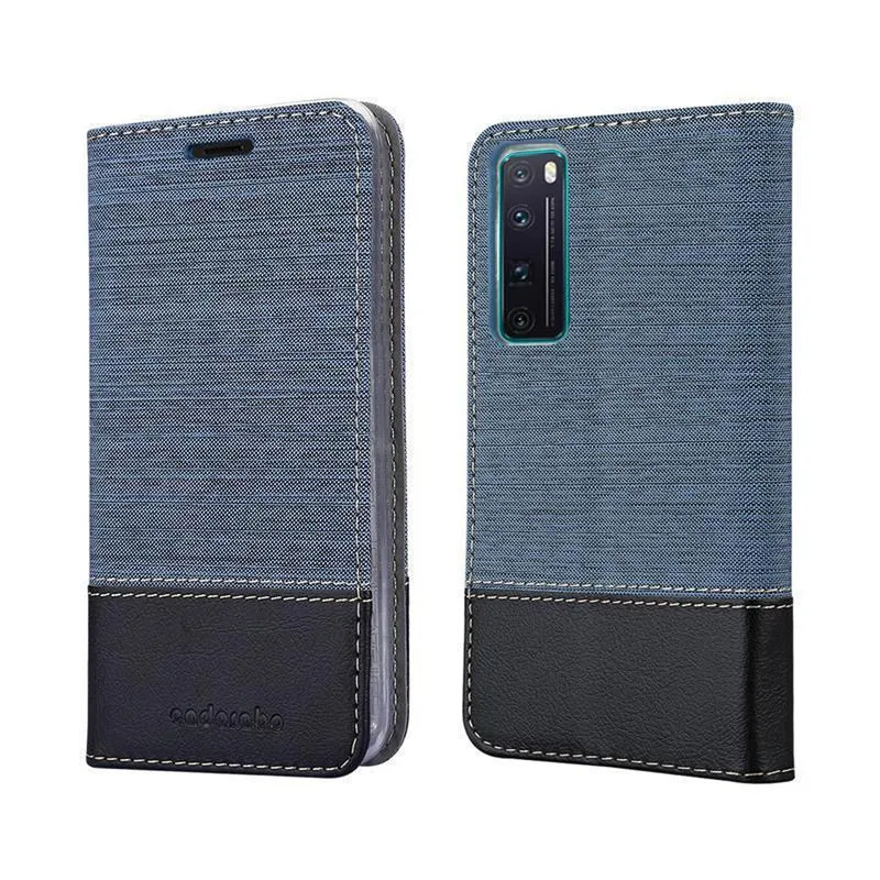 Cadorabo Hülle kompatibel mit Huawei NOVA 7 5G Schutzhülle mit Magnetverschluss, Standfunktion und Kartenfach