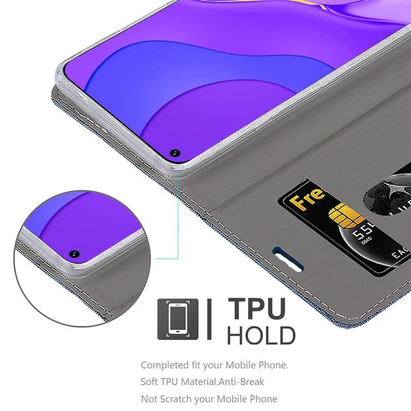 Cadorabo Hülle kompatibel mit Huawei NOVA 7 5G Schutzhülle mit Magnetverschluss, Standfunktion und Kartenfach