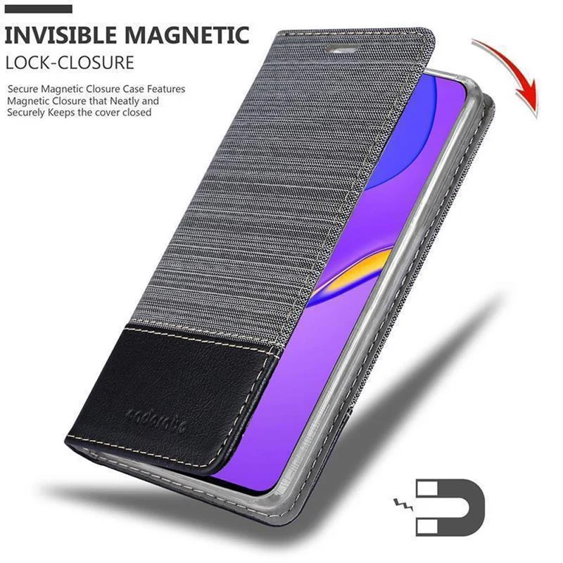 Cadorabo Hülle kompatibel mit Huawei NOVA 7 5G Schutzhülle mit Magnetverschluss, Standfunktion und Kartenfach