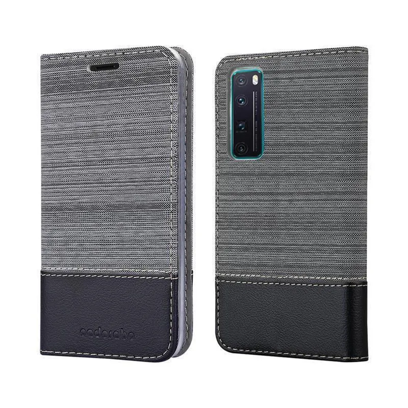 Cadorabo Hülle kompatibel mit Huawei NOVA 7 5G Schutzhülle mit Magnetverschluss, Standfunktion und Kartenfach