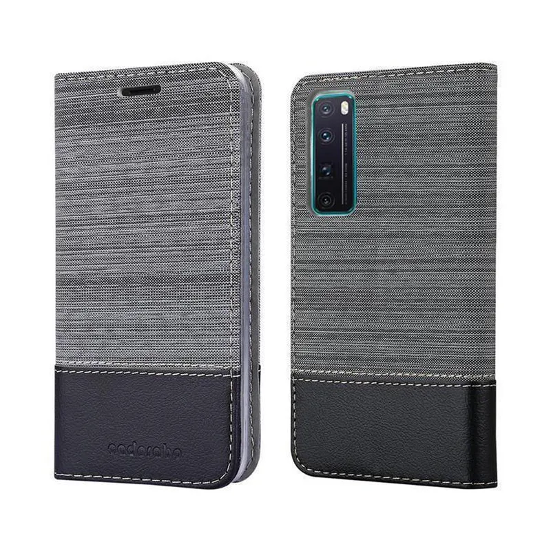 Cadorabo Hülle kompatibel mit Huawei NOVA 7 5G Schutzhülle mit Magnetverschluss, Standfunktion und Kartenfach