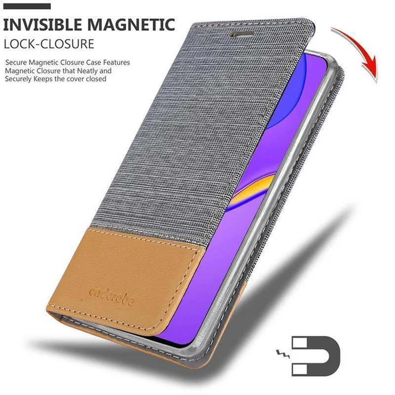 Cadorabo Hülle kompatibel mit Huawei NOVA 7 5G Schutzhülle mit Magnetverschluss, Standfunktion und Kartenfach