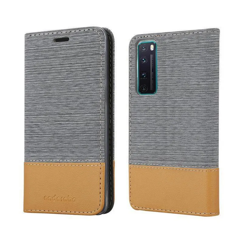 Cadorabo Hülle kompatibel mit Huawei NOVA 7 5G Schutzhülle mit Magnetverschluss, Standfunktion und Kartenfach