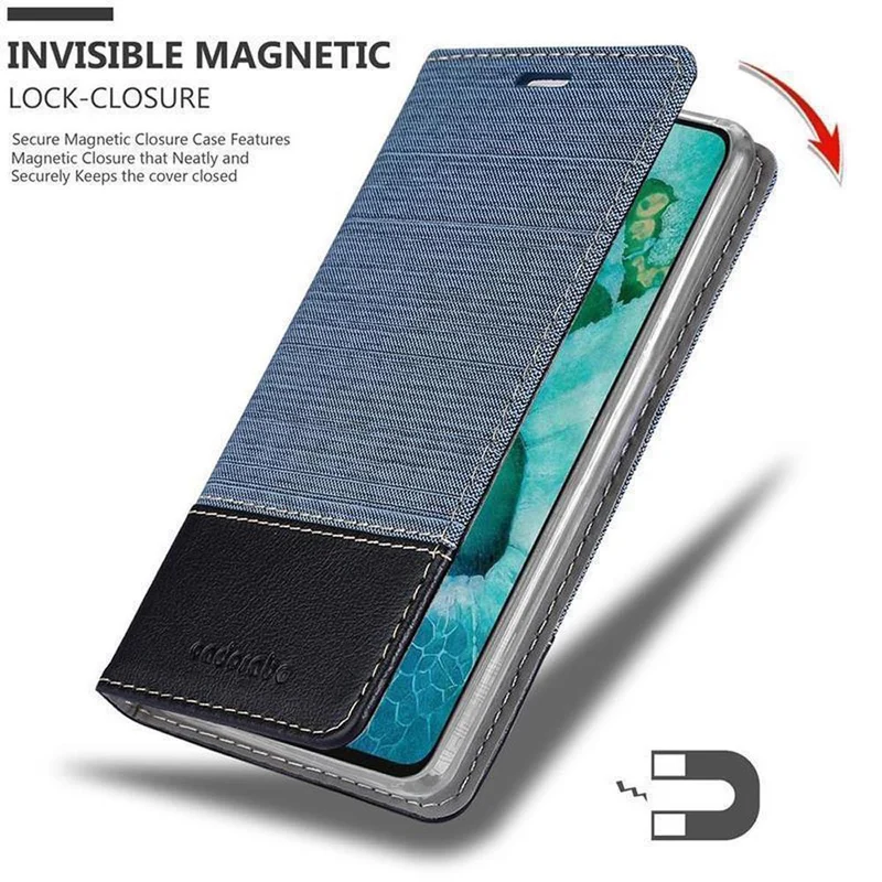 Cadorabo Hülle kompatibel mit Honor View 30 PRO Schutzhülle mit Magnetverschluss, Standfunktion und Kartenfach