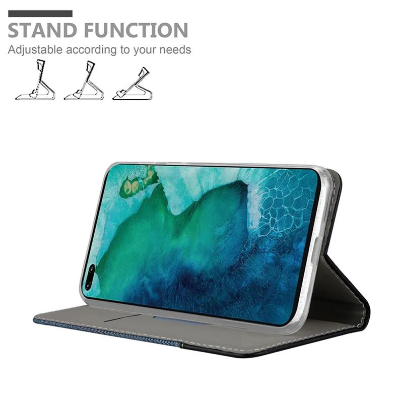 Cadorabo Hülle kompatibel mit Honor View 30 PRO Schutzhülle mit Magnetverschluss, Standfunktion und Kartenfach
