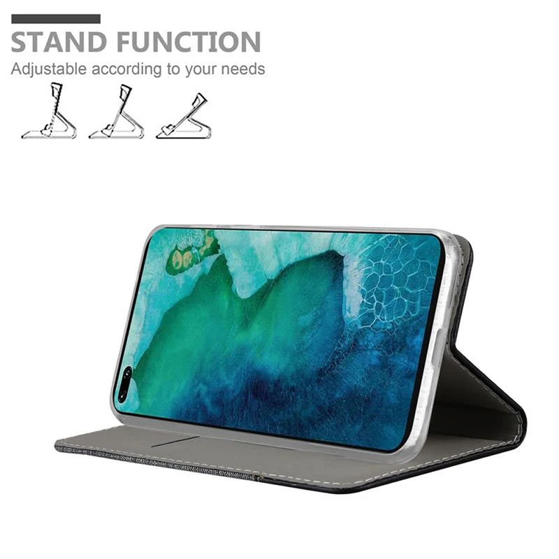 Cadorabo Hülle kompatibel mit Honor View 30 PRO Schutzhülle mit Magnetverschluss, Standfunktion und Kartenfach