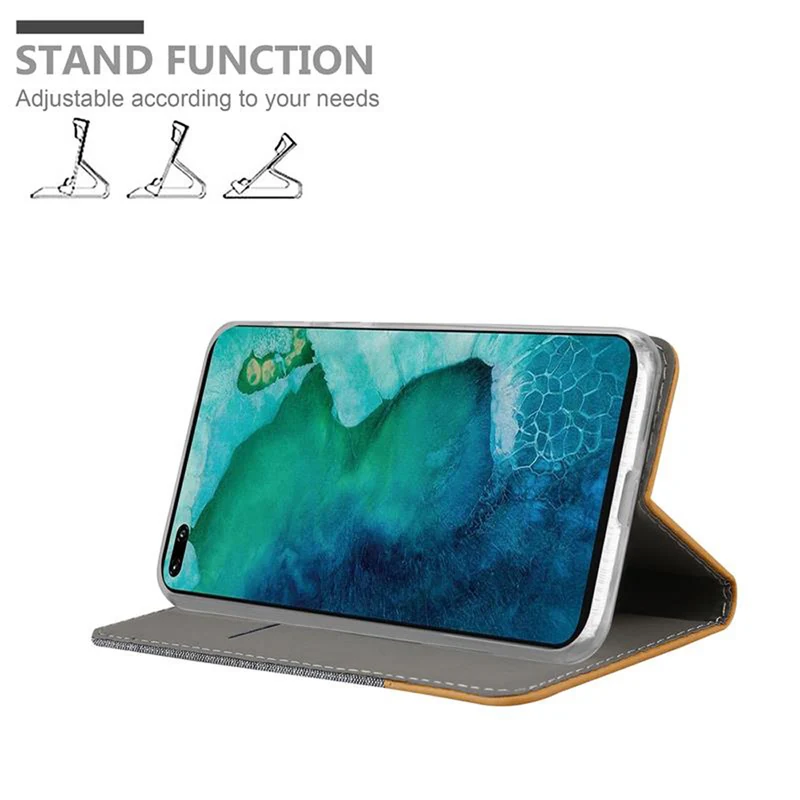 Cadorabo Hülle kompatibel mit Honor View 30 PRO Schutzhülle mit Magnetverschluss, Standfunktion und Kartenfach