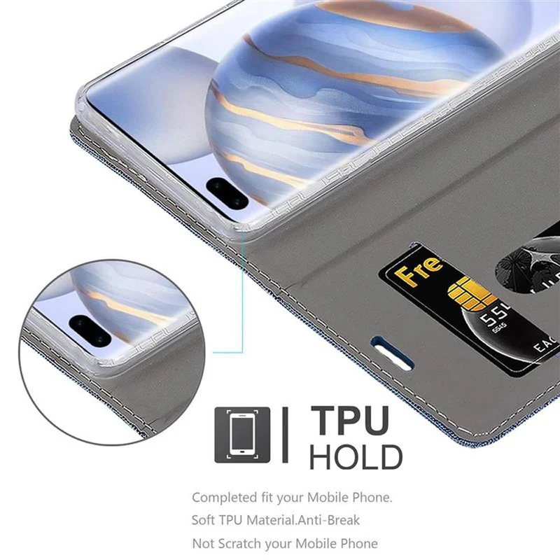 Cadorabo Hülle kompatibel mit Honor 30 PRO Schutzhülle mit Magnetverschluss, Standfunktion und Kartenfach