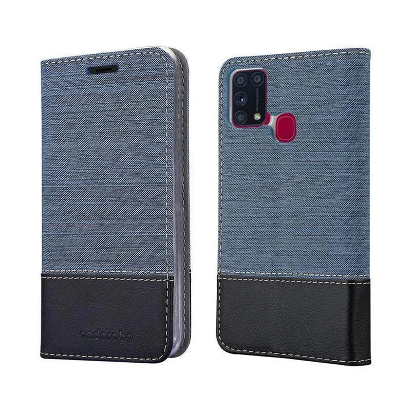 Cadorabo Hülle kompatibel mit Samsung Galaxy M31 Schutzhülle mit Magnetverschluss, Standfunktion und Kartenfach