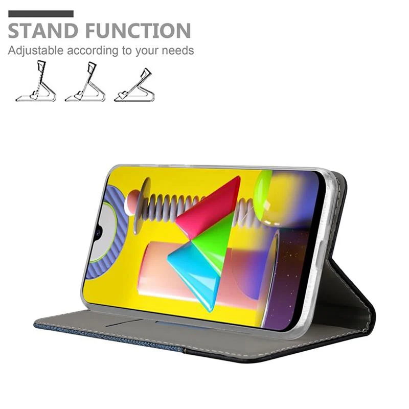 Cadorabo Hülle kompatibel mit Samsung Galaxy M31 Schutzhülle mit Magnetverschluss, Standfunktion und Kartenfach