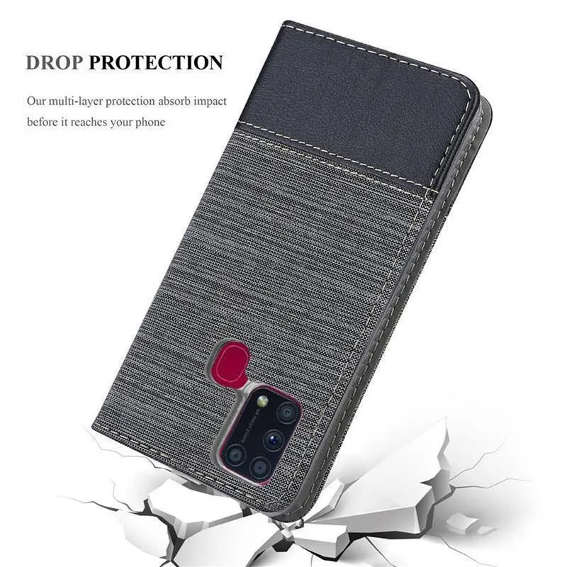 Cadorabo Hülle kompatibel mit Samsung Galaxy M31 Schutzhülle mit Magnetverschluss, Standfunktion und Kartenfach