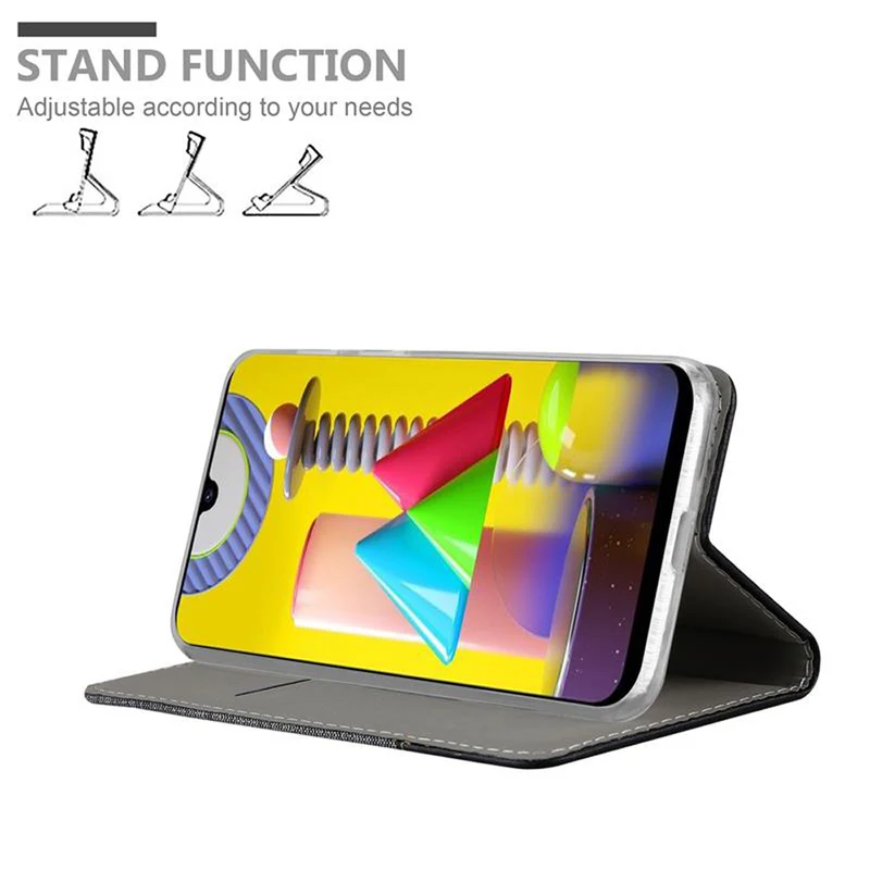 Cadorabo Hülle kompatibel mit Samsung Galaxy M31 Schutzhülle mit Magnetverschluss, Standfunktion und Kartenfach