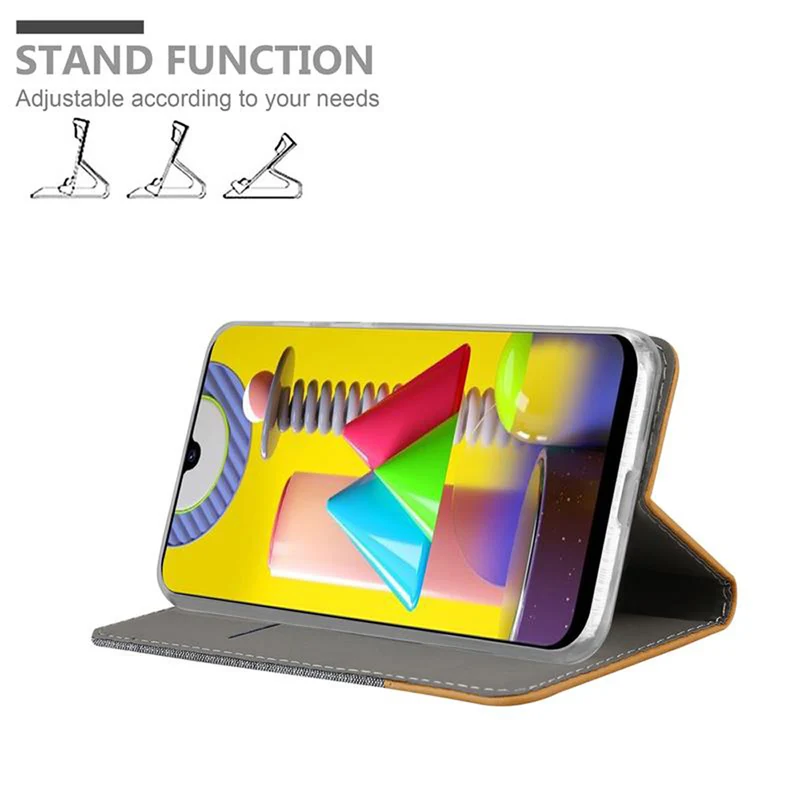 Cadorabo Hülle kompatibel mit Samsung Galaxy M31 Schutzhülle mit Magnetverschluss, Standfunktion und Kartenfach