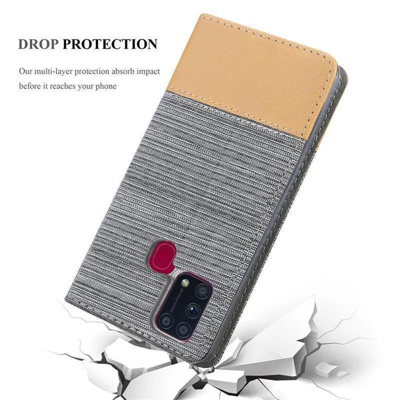 Cadorabo Hülle kompatibel mit Samsung Galaxy M31 Schutzhülle mit Magnetverschluss, Standfunktion und Kartenfach