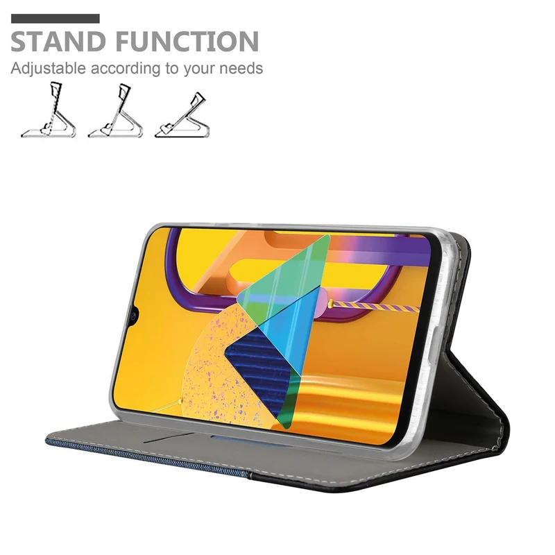 Cadorabo Hülle kompatibel mit Samsung Galaxy M21 / M30s Schutzhülle mit Magnetverschluss, Standfunktion und Kartenfach