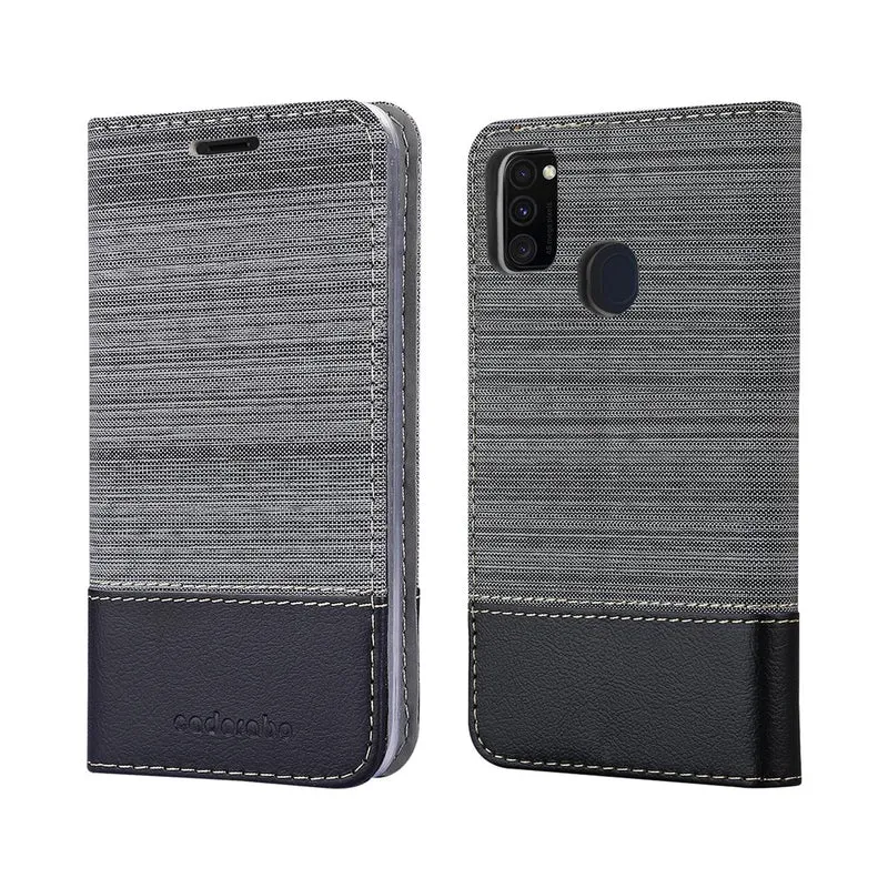 Cadorabo Hülle kompatibel mit Samsung Galaxy M21 / M30s Schutzhülle mit Magnetverschluss, Standfunktion und Kartenfach