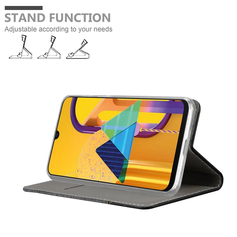 Cadorabo Hülle kompatibel mit Samsung Galaxy M21 / M30s Schutzhülle mit Magnetverschluss, Standfunktion und Kartenfach