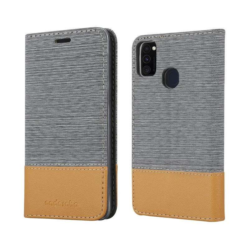 Cadorabo Hülle kompatibel mit Samsung Galaxy M21 / M30s Schutzhülle mit Magnetverschluss, Standfunktion und Kartenfach
