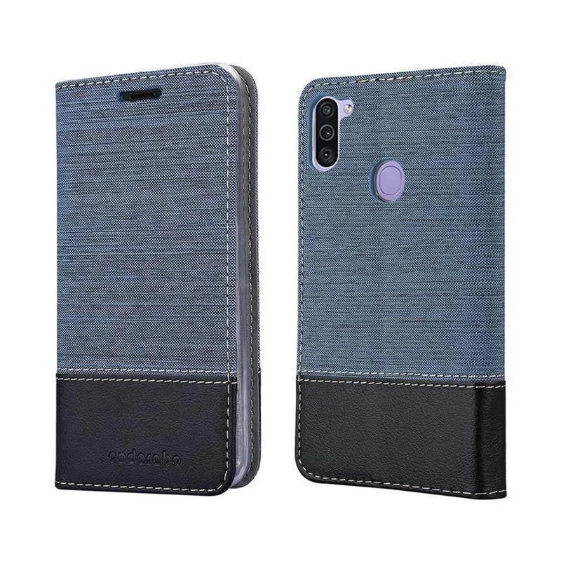 Cadorabo Hülle kompatibel mit Samsung Galaxy A11 / M11 Schutzhülle mit Magnetverschluss, Standfunktion und Kartenfach