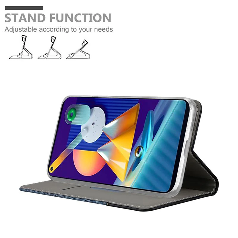 Cadorabo Hülle kompatibel mit Samsung Galaxy A11 / M11 Schutzhülle mit Magnetverschluss, Standfunktion und Kartenfach
