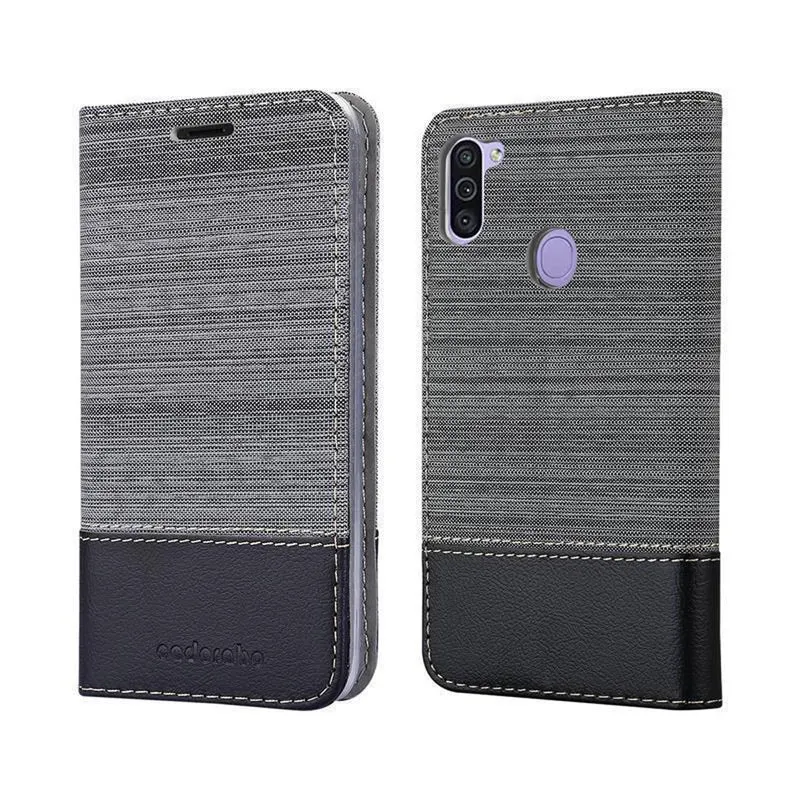 Cadorabo Hülle kompatibel mit Samsung Galaxy A11 / M11 Schutzhülle mit Magnetverschluss, Standfunktion und Kartenfach