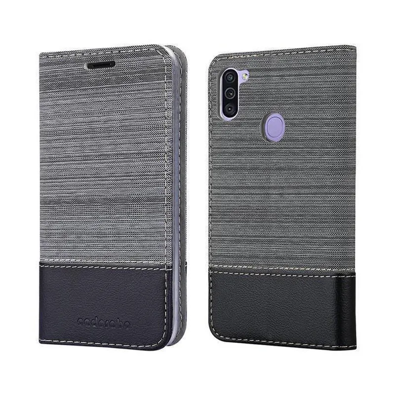 Cadorabo Hülle kompatibel mit Samsung Galaxy A11 / M11 Schutzhülle mit Magnetverschluss, Standfunktion und Kartenfach