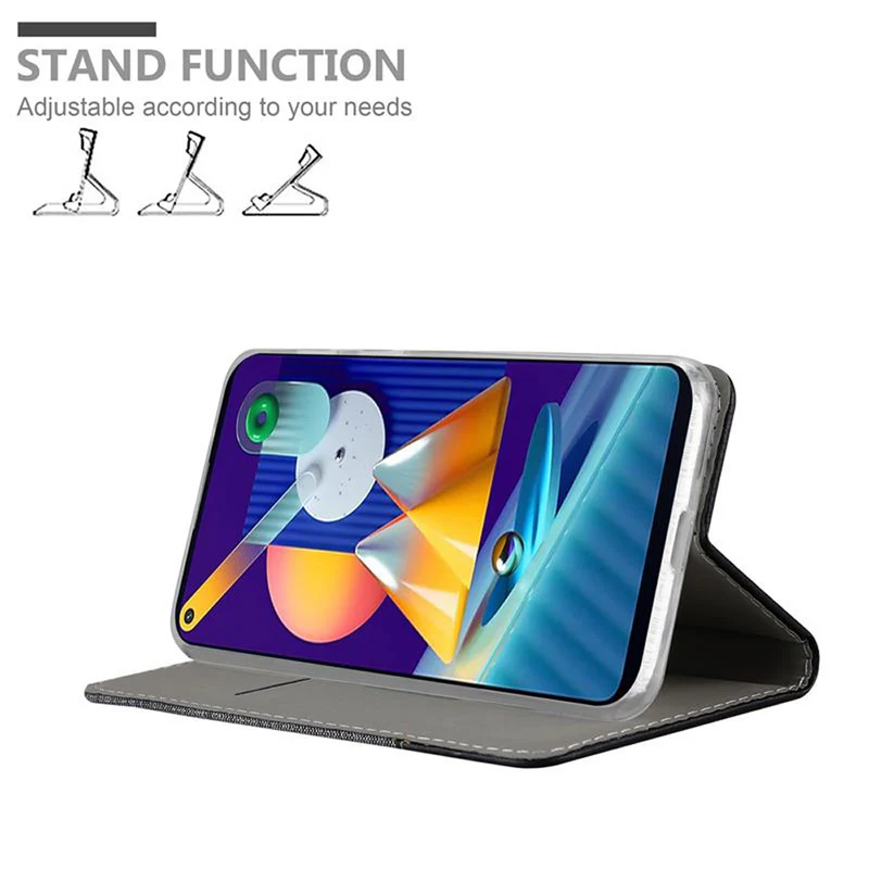 Cadorabo Hülle kompatibel mit Samsung Galaxy A11 / M11 Schutzhülle mit Magnetverschluss, Standfunktion und Kartenfach