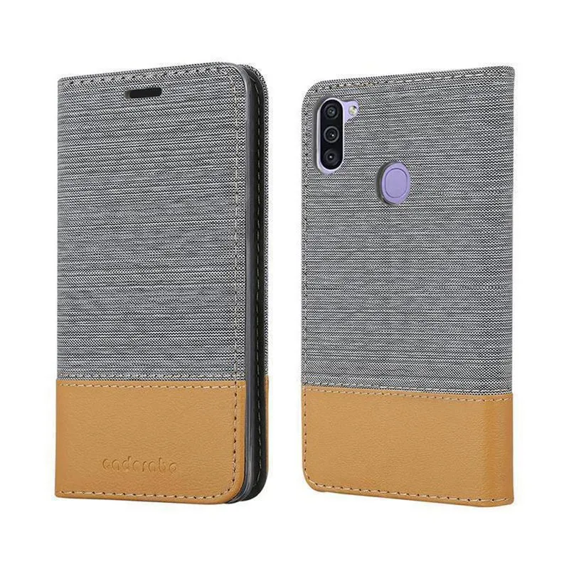 Cadorabo Hülle kompatibel mit Samsung Galaxy A11 / M11 Schutzhülle mit Magnetverschluss, Standfunktion und Kartenfach