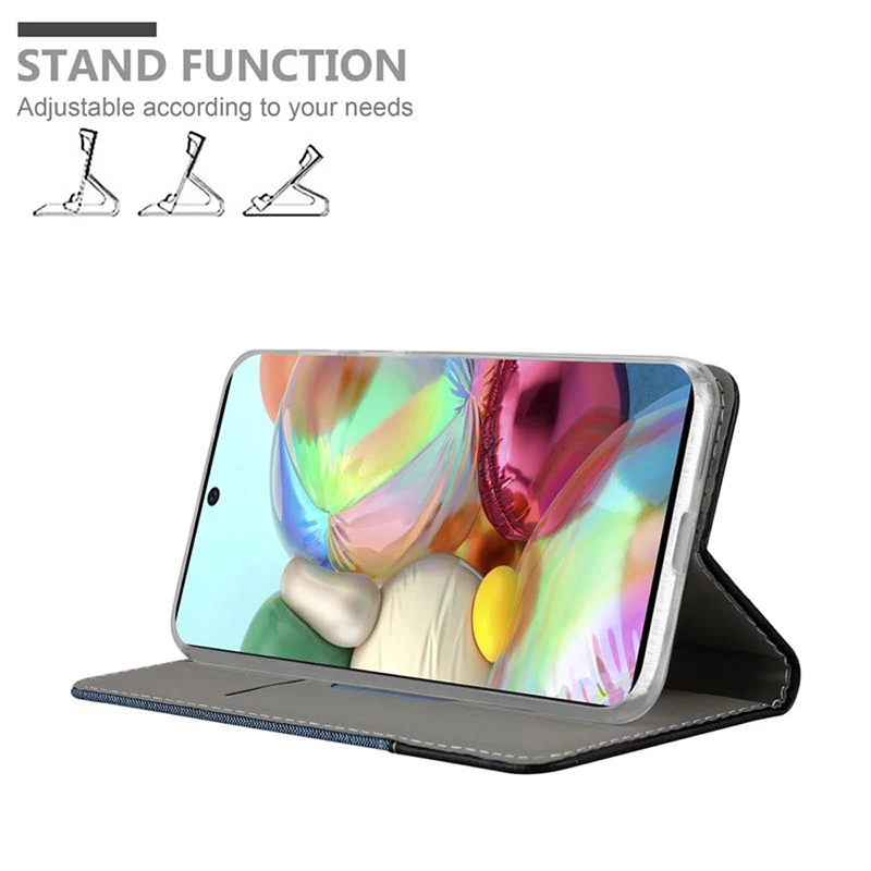 Cadorabo Hülle kompatibel mit Samsung Galaxy A71 5G Schutzhülle mit Magnetverschluss, Standfunktion und Kartenfach