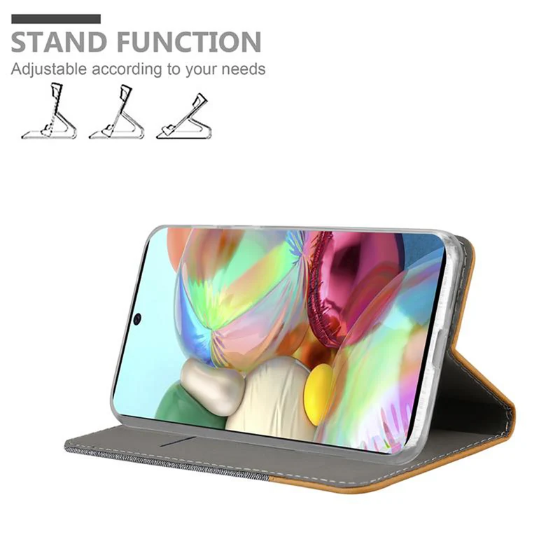 Cadorabo Hülle kompatibel mit Samsung Galaxy A71 5G Schutzhülle mit Magnetverschluss, Standfunktion und Kartenfach