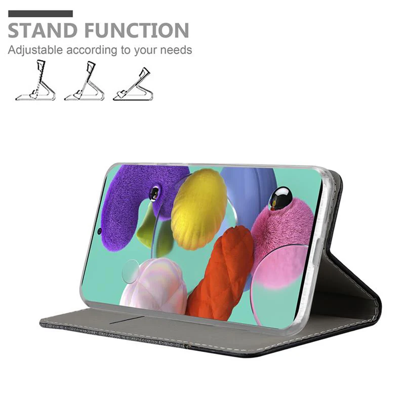 Cadorabo Hülle kompatibel mit Samsung Galaxy A51 5G Schutzhülle mit Magnetverschluss, Standfunktion und Kartenfach