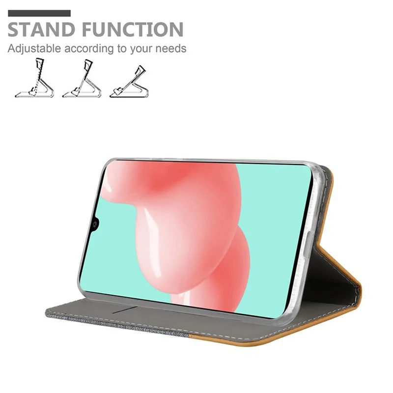 Cadorabo Hülle kompatibel mit Samsung Galaxy A41 Schutzhülle mit Magnetverschluss, Standfunktion und Kartenfach