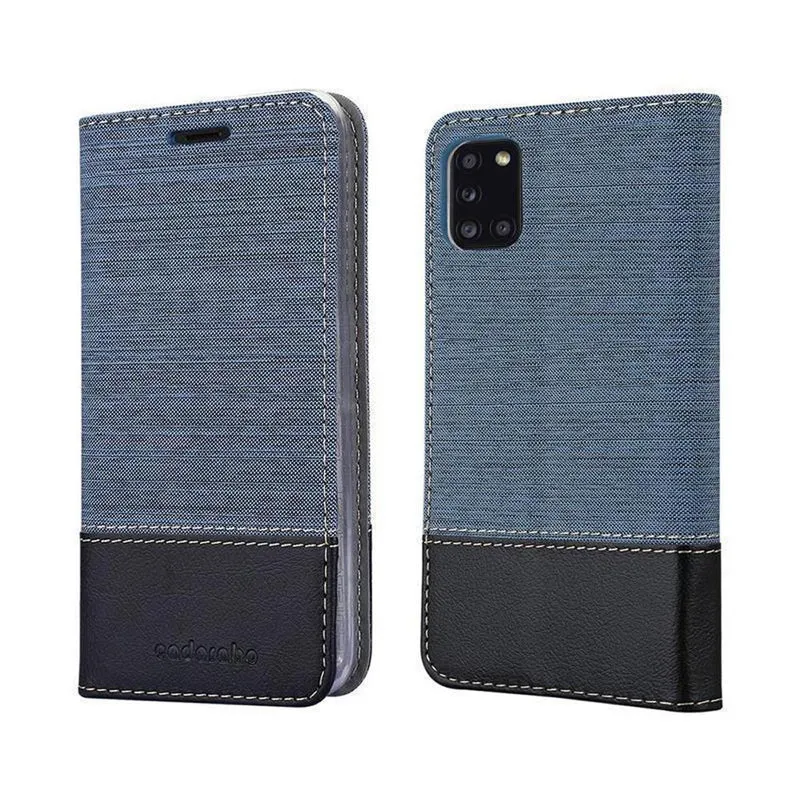Cadorabo Hülle kompatibel mit Samsung Galaxy A31 Schutzhülle mit Magnetverschluss, Standfunktion und Kartenfach
