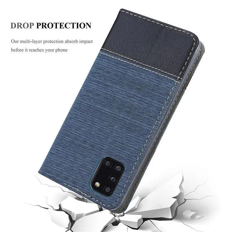 Cadorabo Hülle kompatibel mit Samsung Galaxy A31 Schutzhülle mit Magnetverschluss, Standfunktion und Kartenfach