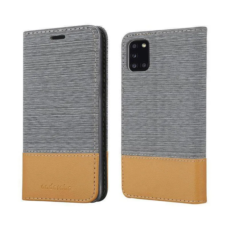 Cadorabo Hülle kompatibel mit Samsung Galaxy A31 Schutzhülle mit Magnetverschluss, Standfunktion und Kartenfach