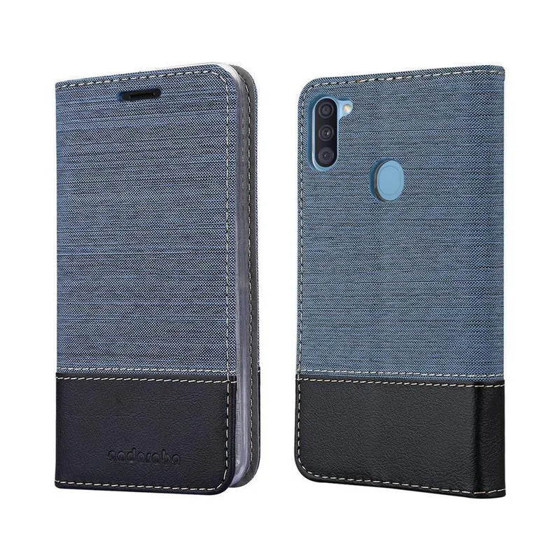 Cadorabo Hülle kompatibel mit Samsung Galaxy A11 / M11 Schutzhülle mit Magnetverschluss, Standfunktion und Kartenfach