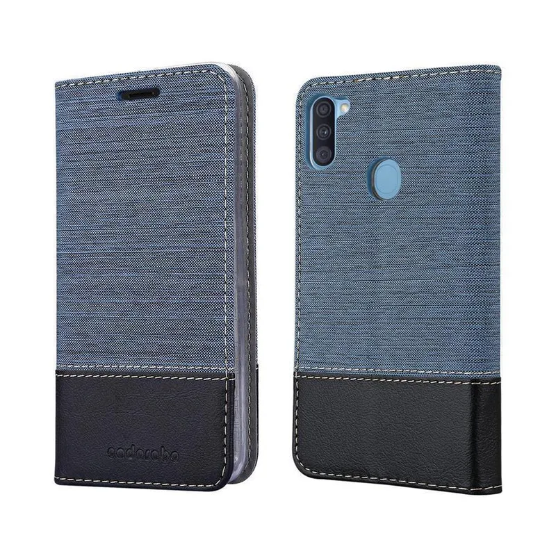 Cadorabo Hülle kompatibel mit Samsung Galaxy A11 / M11 Schutzhülle mit Magnetverschluss, Standfunktion und Kartenfach