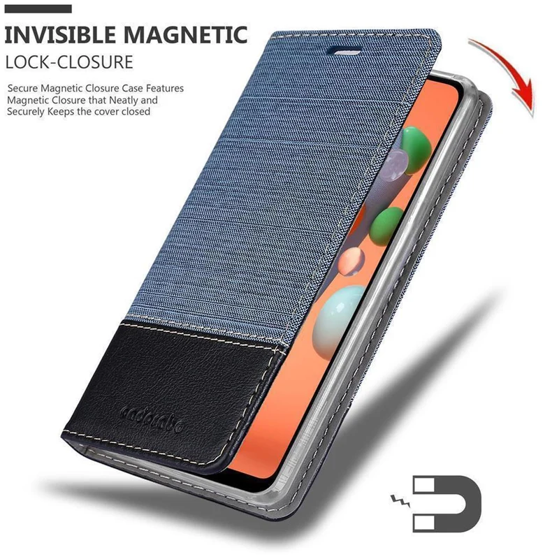 Cadorabo Hülle kompatibel mit Samsung Galaxy A11 / M11 Schutzhülle mit Magnetverschluss, Standfunktion und Kartenfach