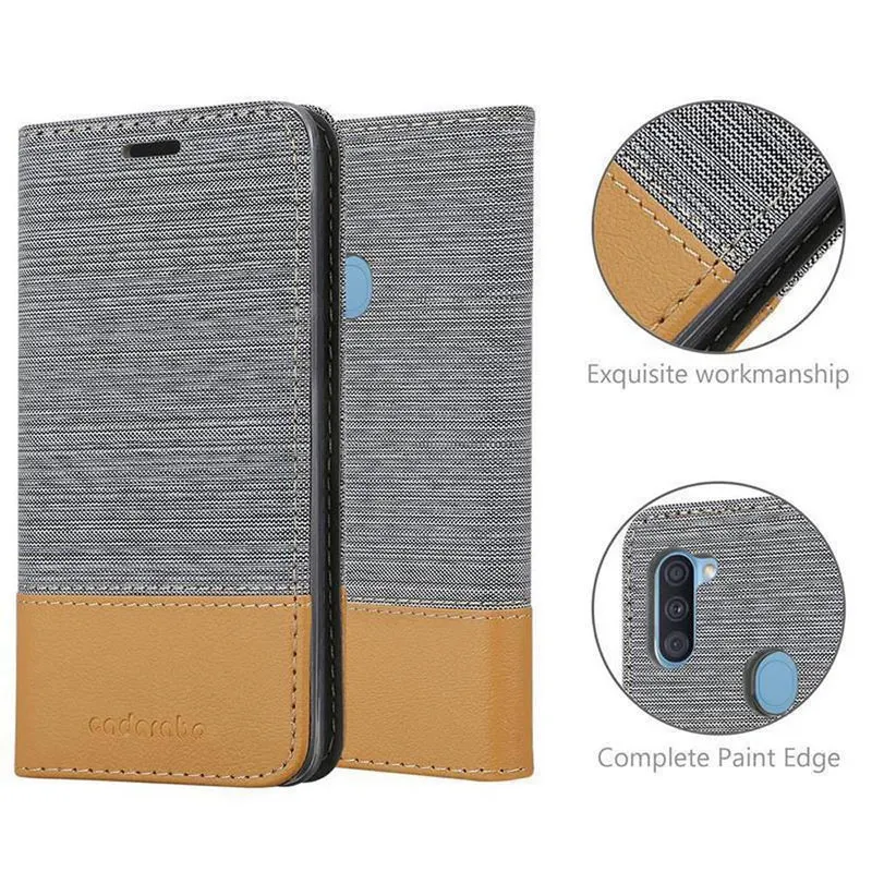 Cadorabo Hülle kompatibel mit Samsung Galaxy A11 / M11 Schutzhülle mit Magnetverschluss, Standfunktion und Kartenfach