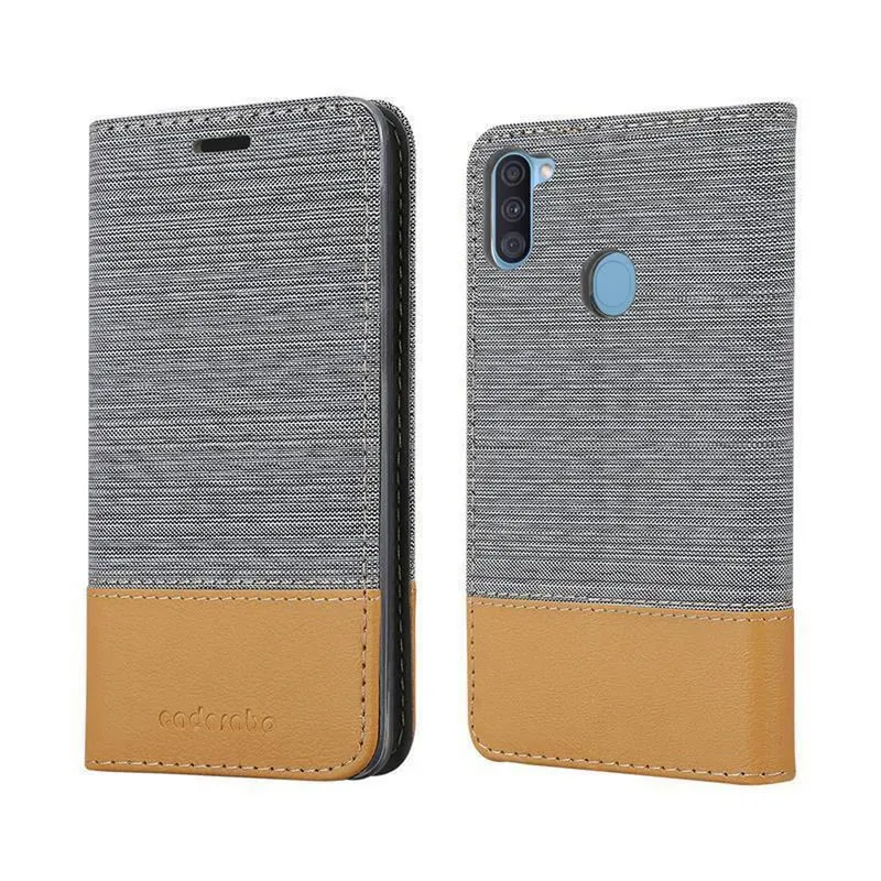 Cadorabo Hülle kompatibel mit Samsung Galaxy A11 / M11 Schutzhülle mit Magnetverschluss, Standfunktion und Kartenfach