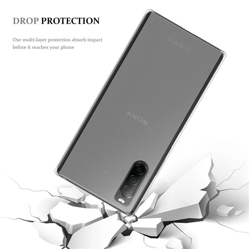 Cadorabo Hülle kompatibel mit Sony Xperia 10 II Schutzhülle aus flexiblem TPU Silikon